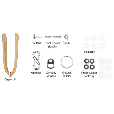 RP.ORGANIZER.HND kožená kľúčenka
