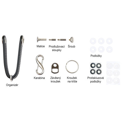 RP.ORGANIZER.B.CRN usnjena ključnica