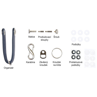 RP.ORGANIZER.B.MOD usnjena ključavnica