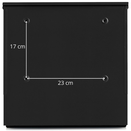D3638 poštni nabiralnik črna + imit. les.