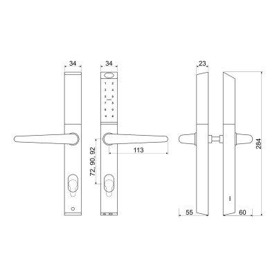 DH.S3B-C.CE digitalni ključek