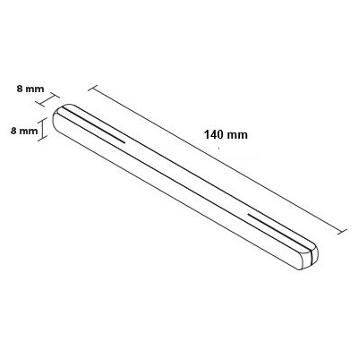 Kvadrat 140 mm za kljuko.