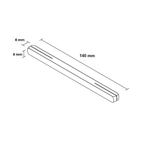 Štvorhran 140mm pre kľučku