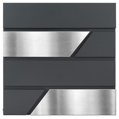 D3711 poštni nabiralnik antracit + nerjavno jeklo