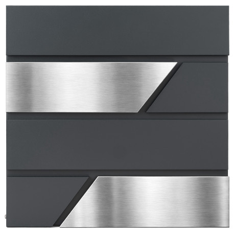 D3711 poštni nabiralnik antracit + nerjavno jeklo