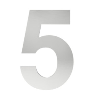 číslo "5" 155mm nerez číslo "5" 155mm nerez