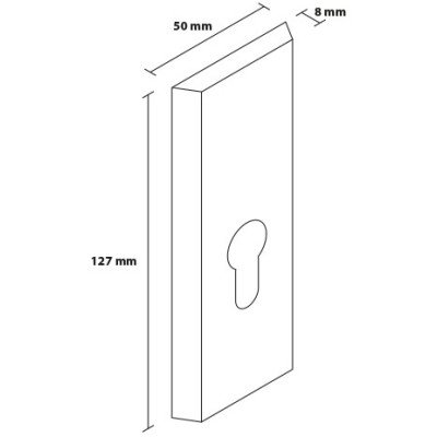 TOTAL štít horný INOX TOTAL štít horný INOX