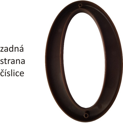 domove číslo 175mm hnedé "2" domove číslo 175mm hnedé "2"