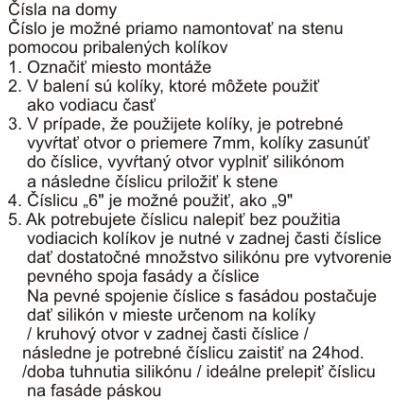 domove číslo 180mm čierne "4" domove číslo 180mm čierne "4"