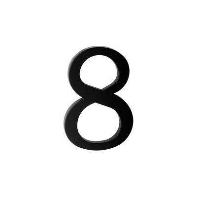 domove číslo 180mm čierne "8" domove číslo 180mm čierne "8"