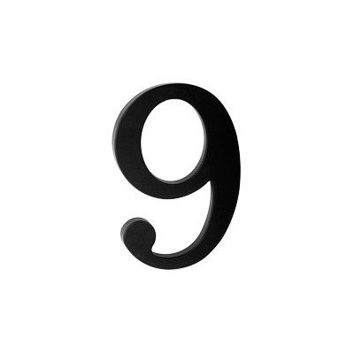 domove číslo 180mm čierne "9" domove číslo 180mm čierne "9"