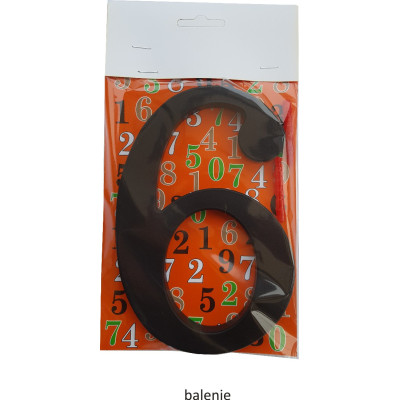 domove číslo 180mm čierne "2" domove číslo 180mm čierne "2"