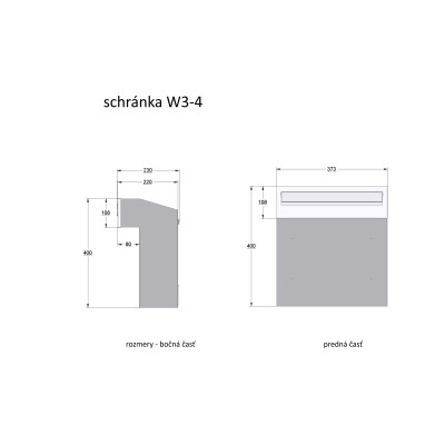 Poštová schránka W3 - 4 Poštová schránka W3 - 4