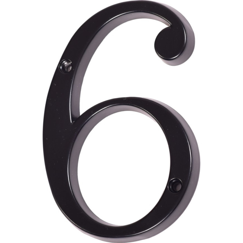 Číslo " 6 " čierne 100mm Číslo " 6 " čierne 100mm