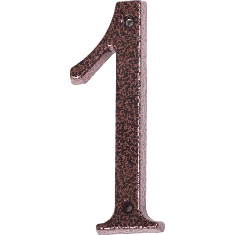 Číslo " 1 " medený antik 120mm Číslo " 1 " medený antik 120mm