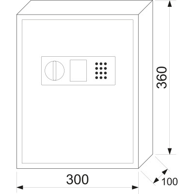 KS48 sejf na kľúče KS48 sejf na kľúče