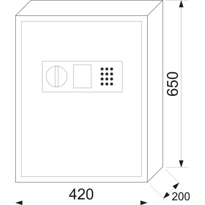 KS133 sejf na kľúče KS133 sejf na kľúče