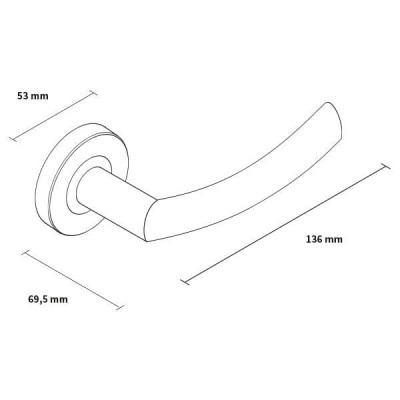 PROXIMA rozetové kovanie nerez PNO