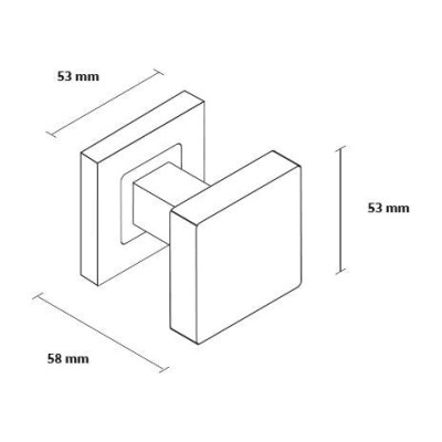 Guľa štvorcová nerez SGKO pár Guľa štvorcová nerez SGKO pár