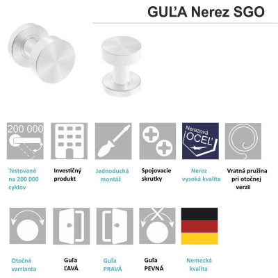 Guľa nerez O Guľa nerez O