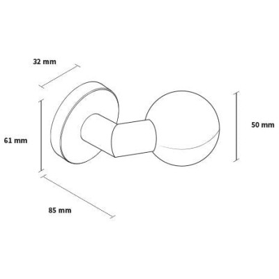 JOVI O kľučka + guľa nerez JOVI O kľučka + guľa nerez
