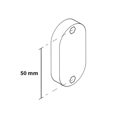 Štít plný oválny nerez / pár NNOWB Štít plný oválny nerez / pár NNOWB