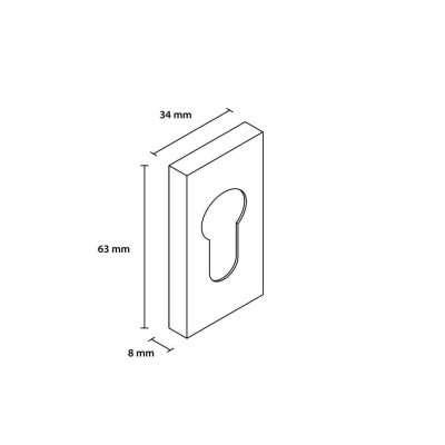 Dolný štít hranatý TOPAZ na vložku NNPR Dolný štít hranatý TOPAZ na vložku NNPR