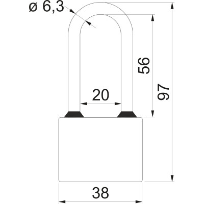 RV oval 38 plus visiaci zámok