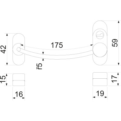 RHL.LZ.RAL9006.S bezpečnostný lankový zámok RHL.LZ.RAL9006.S bezpečnostný lankový zámok