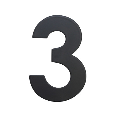 RN.75L číslo "3" 75 mm čierné matné RN.75L číslo "3" 75 mm čierné matné