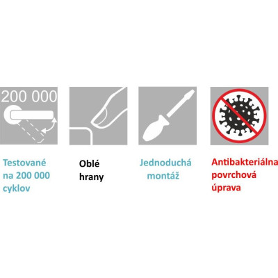 TORA kľučka čierna