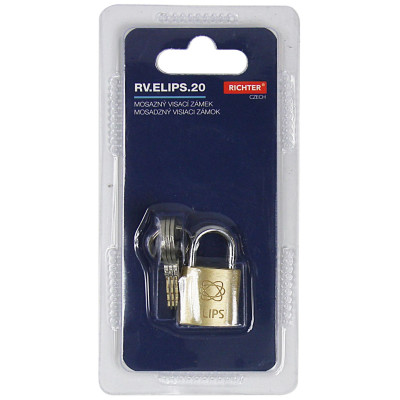 RV.ELIPS20 visiaci zámok mosadz RV.ELIPS20 visiaci zámok mosadz