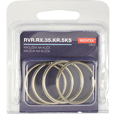 Krúžok na kľúče 30mm / sada 5ks Krúžok na kľúče 30mm / sada 5ks