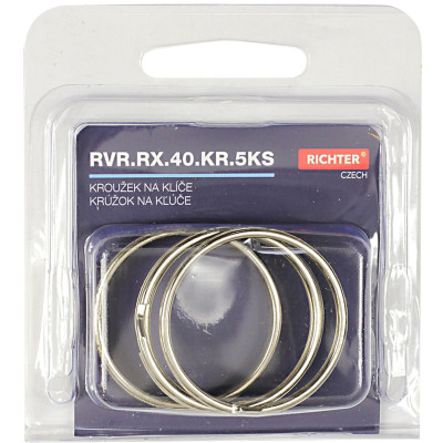 Krúžok na kľúče 40mm / sada 5ks Krúžok na kľúče 40mm / sada 5ks