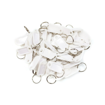 Plastová visačka jednostranná / sada 50ks biela / RJ.48.BIL.50KS Plastová visačka jednostranná / sada 50ks biela / RJ.48.BIL.50KS