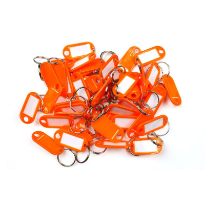 Plastová visačka jednostranná / sada 50ks oranžová / RJ.48.ORG.50KS Plastová visačka jednostranná / sada 50ks oranžová / RJ.48.ORG.50KS