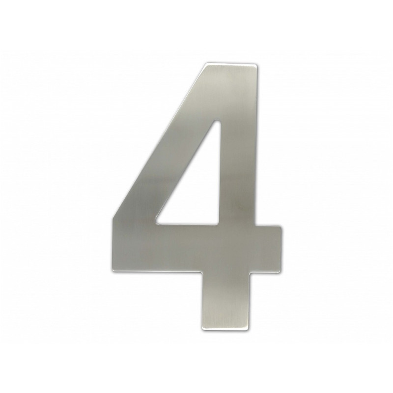 Číslica "4" fasádna 200mm NEREZ S Číslica "4" fasádna 200mm NEREZ S