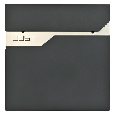 D3693 poštová schránka čierna + nerez