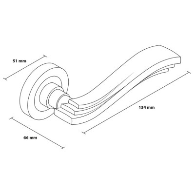 CHIARA rozetové kovanie bronz CHIARA rozetové kovanie bronz
