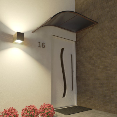 Strieška nad dvere oblúková jednostranná priehľadná 160x75x75cm