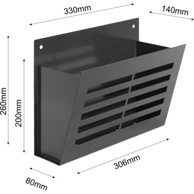 ZEBRA kôš na letáky RAL7016 antracit ZEBRA kôš na letáky RAL7016 antracit