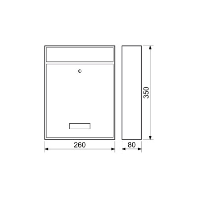 BK240 poštová schránka nerez BK240 poštová schránka nerez