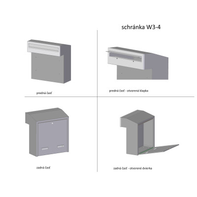 Poštová schránka W3 - 4