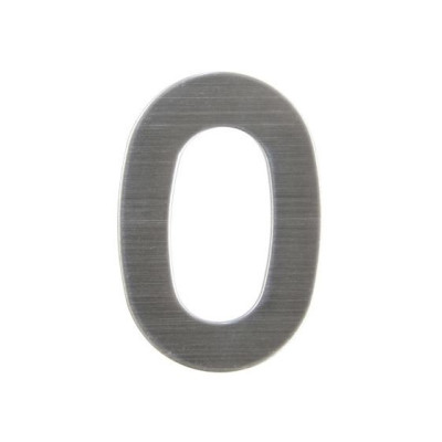 Číslica "0" 75mm nerez Číslica "0" 75mm nerez