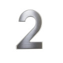 Číslica "2" 75mm nerez