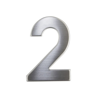 Číslica "2" 75mm nerez Číslica "2" 75mm nerez