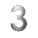 Číslica "3" 75mm nerez