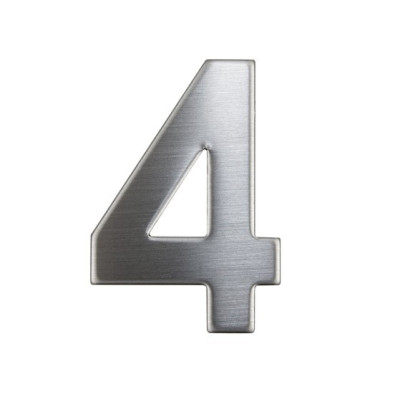 Číslica "4" 75mm nerez Číslica "4" 75mm nerez