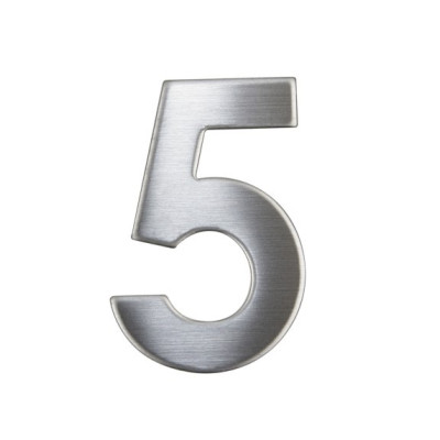 Číslica "5" 75mm nerez Číslica "5" 75mm nerez