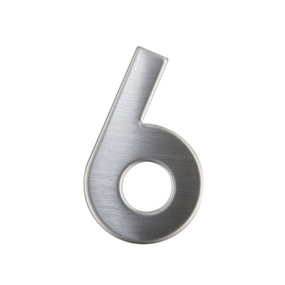 Číslica "6" 75mm nerez Číslica "6" 75mm nerez